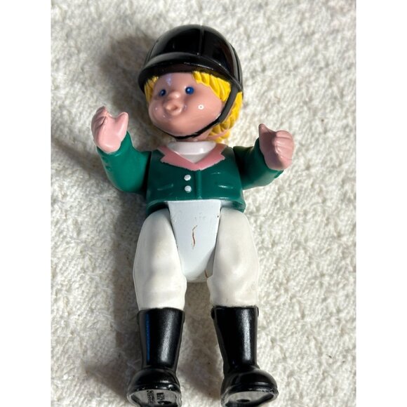 Fisher Price Loving Family Dollhouse Horse Rider Girl Doll Equestrian Vtg 4" - Picture 4 of 7